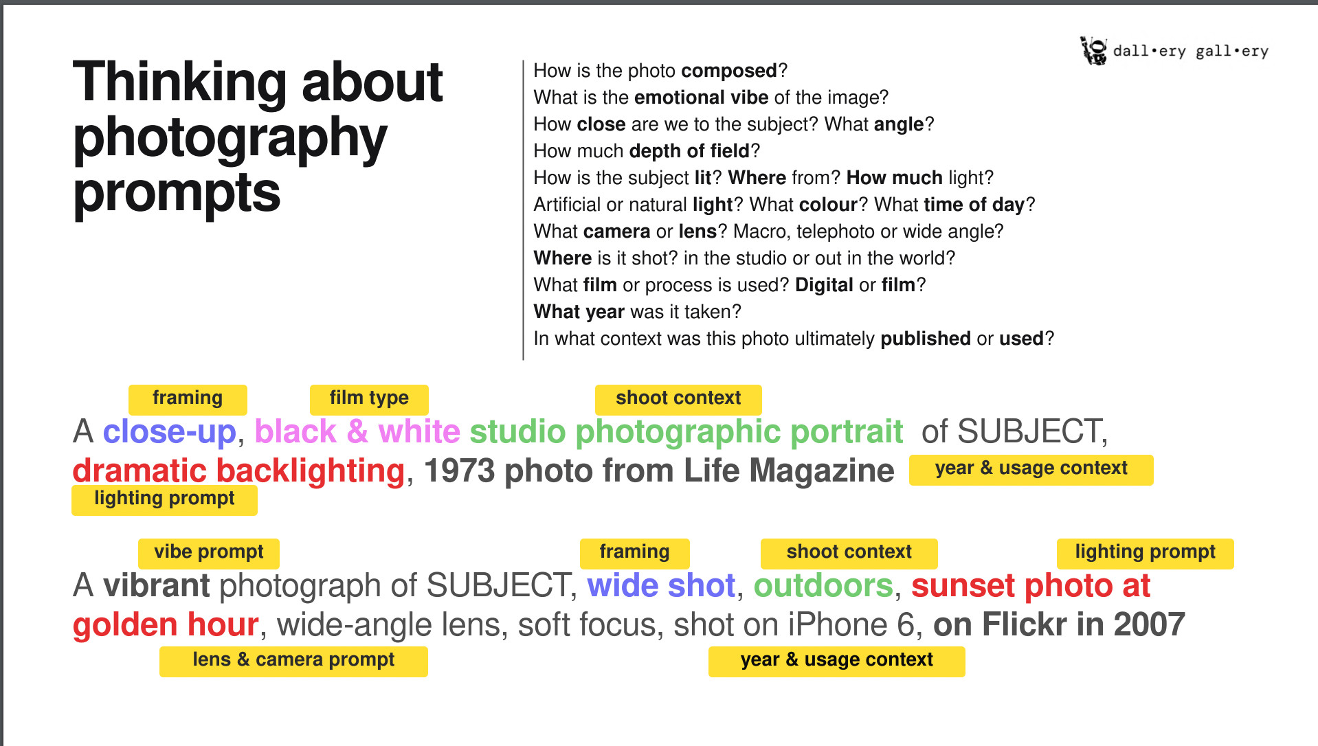 Still from the Dallery Gallery prompt guide